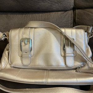 Shoulder leather bag